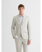 Veste de costume slim en lin vert amande