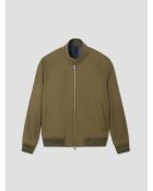 Bomber idrorepellente a collo alto verde mandorla 2