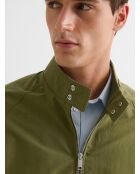 Bomber idrorepellente a collo alto verde mandorla 2
