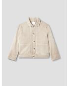 Veste col chemise en twill L'atelier écrue
