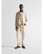 Veste col chemise en twill L'atelier écrue