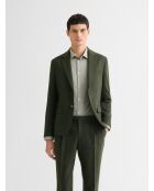 Veste de costume slim vert sapin