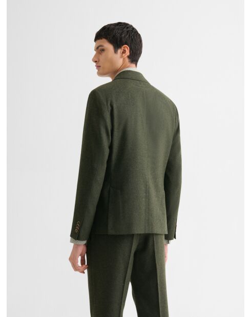 Veste de costume slim vert sapin