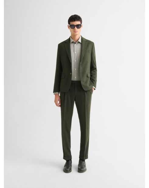 Veste de costume slim vert sapin