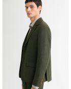 Veste de costume slim vert sapin