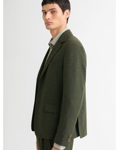 Veste de costume slim vert sapin