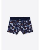 Boxer fantaisie en coton biologique dark navy