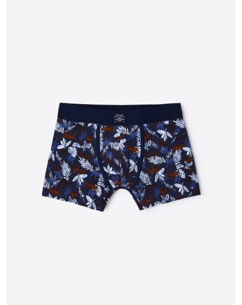 Boxer fantaisie en coton biologique dark navy