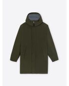 Impermeabile verde normale con cappuccio