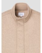 Sweat col montant chiné ivoire 2
