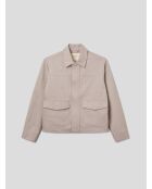 Beigefarbene 2-farbige reguläre Jacke von L'Atelier