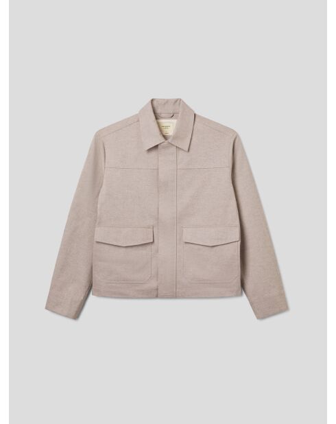 Beigefarbene 2-farbige reguläre Jacke von L'Atelier