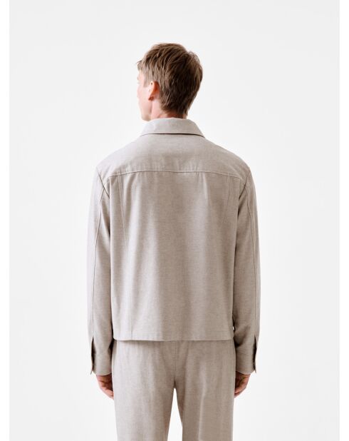 Blouson regular coordonnable L'atelier beige 2