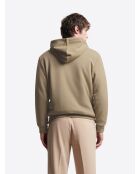Sweat à capuche beige