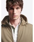 Sweat à capuche beige