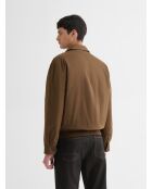 Giacca bomber color tortora