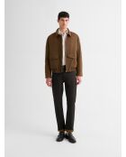 Giacca bomber color tortora
