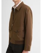 Giacca bomber color tortora