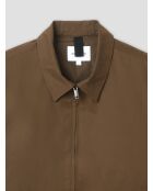 Giacca bomber color tortora