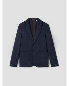 Inkblauwe bistretch slim colbert