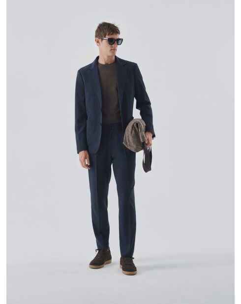 Veste de costume slim bistretch bleu encre