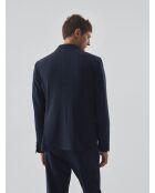 Inkblauwe bistretch slim colbert
