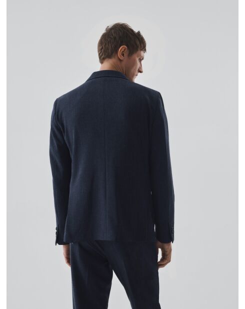 Veste de costume slim bistretch bleu encre