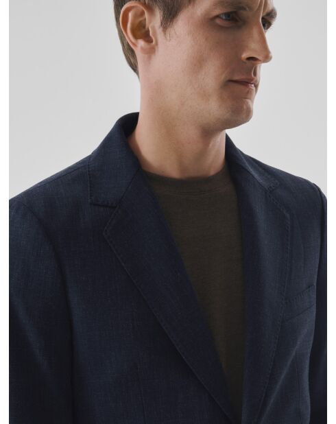 Veste de costume slim bistretch bleu encre