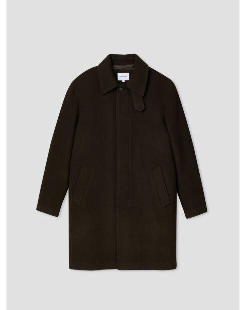 Pardessus col chemise vert sapin