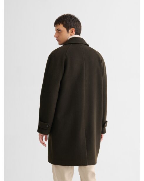 Pardessus col chemise vert sapin