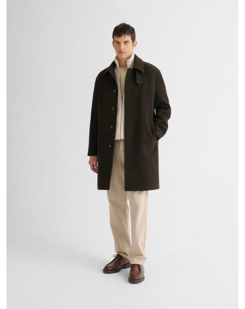 Pardessus col chemise vert sapin