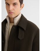 Pardessus col chemise vert sapin