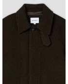 Pardessus col chemise vert sapin