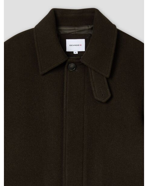 Pardessus col chemise vert sapin