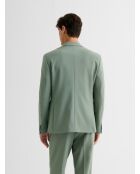 Veste de costume slim bistretch vert amande