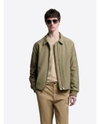 Bomber in cotone verde mandorla 2