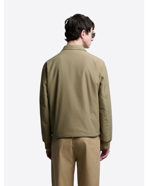 Bomber in cotone verde mandorla 2