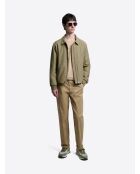 Bomber in cotone verde mandorla 2