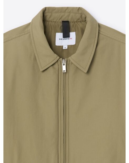 Bomber in cotone verde mandorla 2