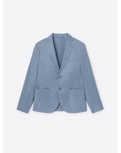 Veste de costume extraslim bistretch bleu clair