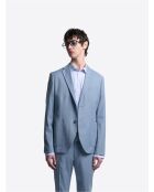 Veste de costume extraslim bistretch bleu clair