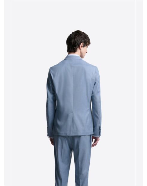 Veste de costume extraslim bistretch bleu clair