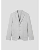 Veste de costume slim bistretch gris clair