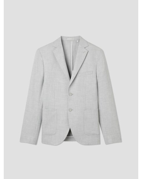Veste de costume slim bistretch gris clair