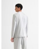 Veste de costume slim bistretch gris clair