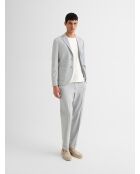 Veste de costume slim bistretch gris clair
