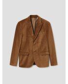 Chaqueta delgada de terciopelo caramelo 2