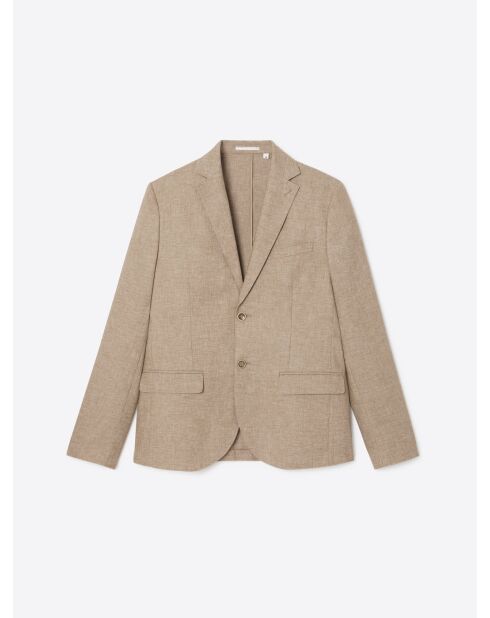 Veste de costume slim caramel