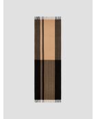 Schwarzer karierter Schal mit Grafik