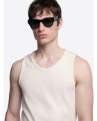 Hellbeiges Tanktop mit Rundhalsausschnitt aus Bio-Baumwolle 2